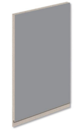 Grigio agata con maniglia e bordo rovere silver